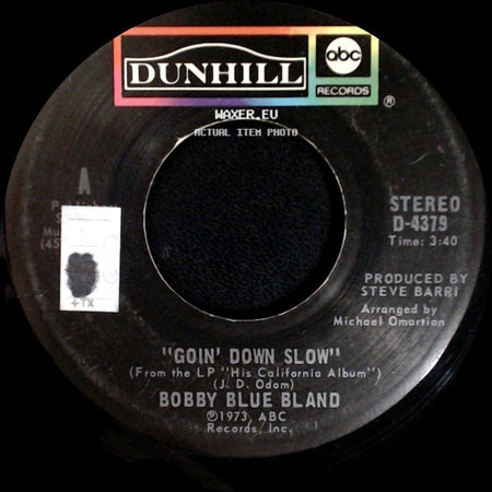Bobby Blue Bland - Up And Down World / Goin' Down Slow side B