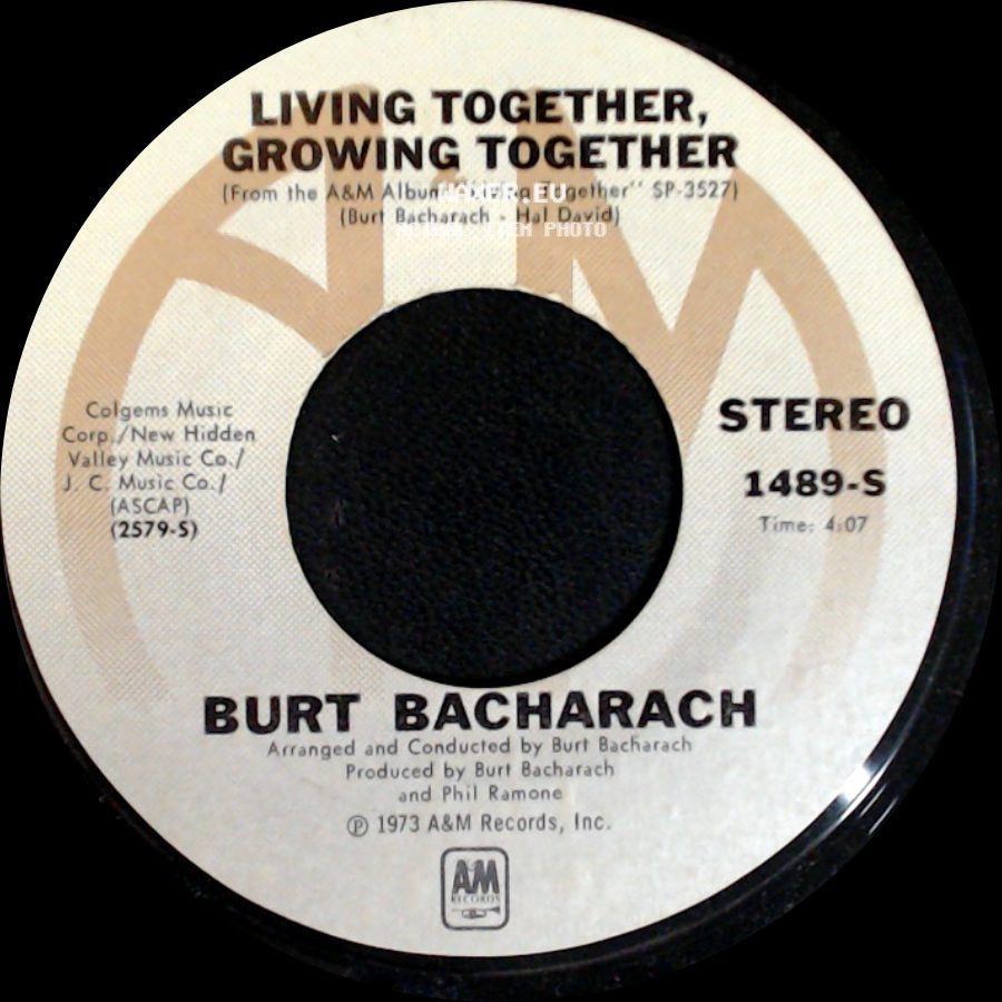 Burt Bacharach - Living Together, Growing Together / Something Big side A