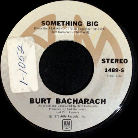 Burt Bacharach - Living Together, Growing Together / Something Big side B