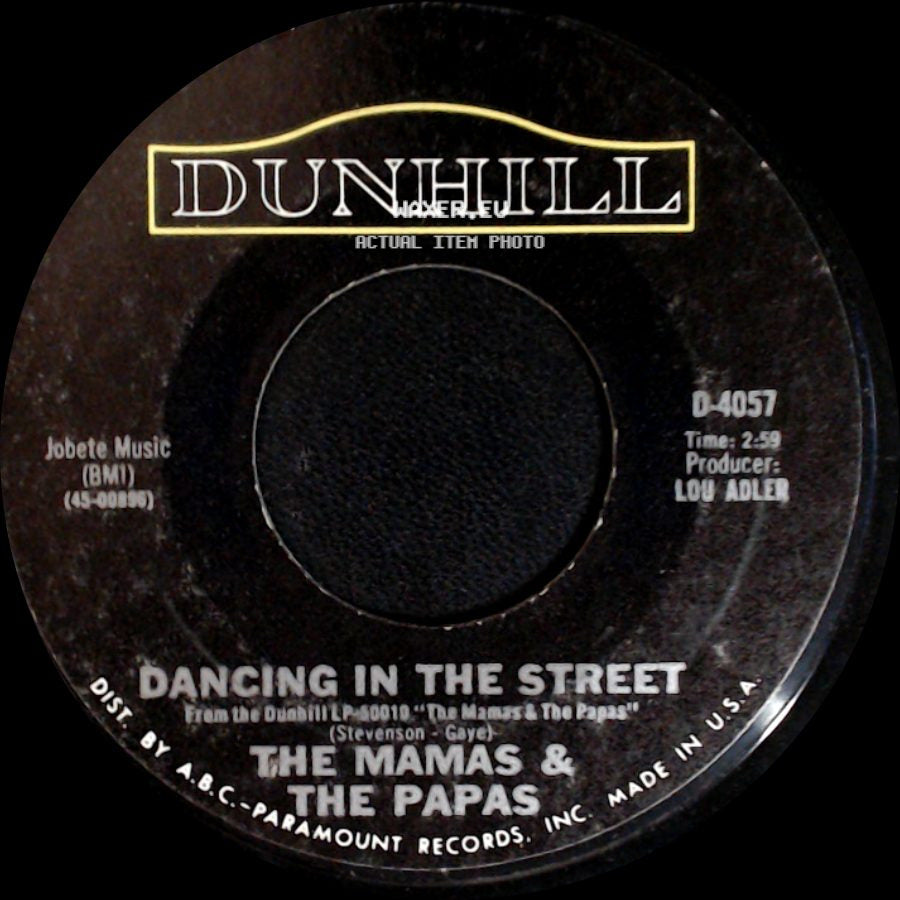 The Mamas & The Papas - Words Of Love / Dancing In The Street side B