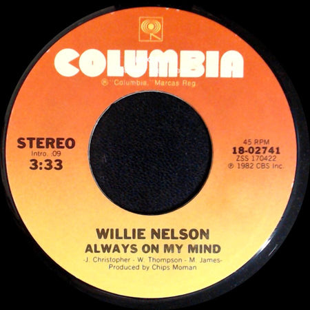 Willie Nelson - The Party's Over / Always On My Mind side B