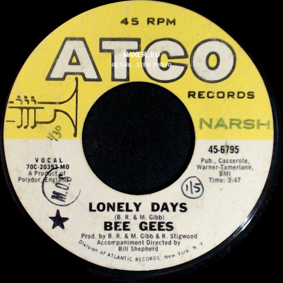 Bee Gees - Man For All Seasons / Lonely Days side B