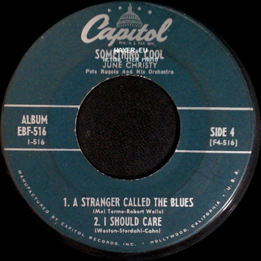 June Christy Pete Rugolo And His Orchestra / June Christy - Something Cool / Something Cool side B