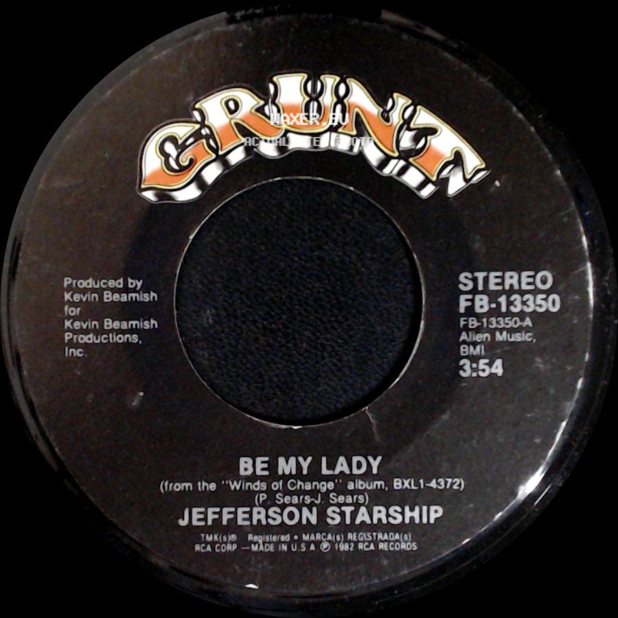 Jefferson Starship - Be My Lady / Out Of Control side A