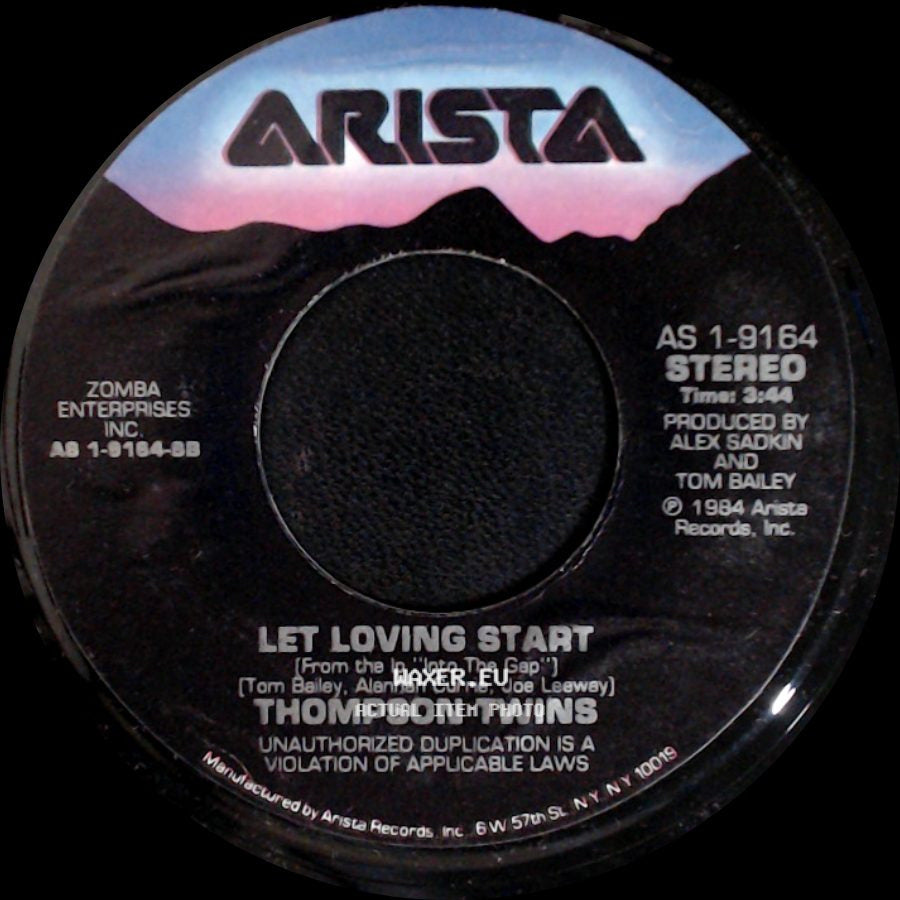 Thompson Twins - Hold Me Now / Let Loving Start side B