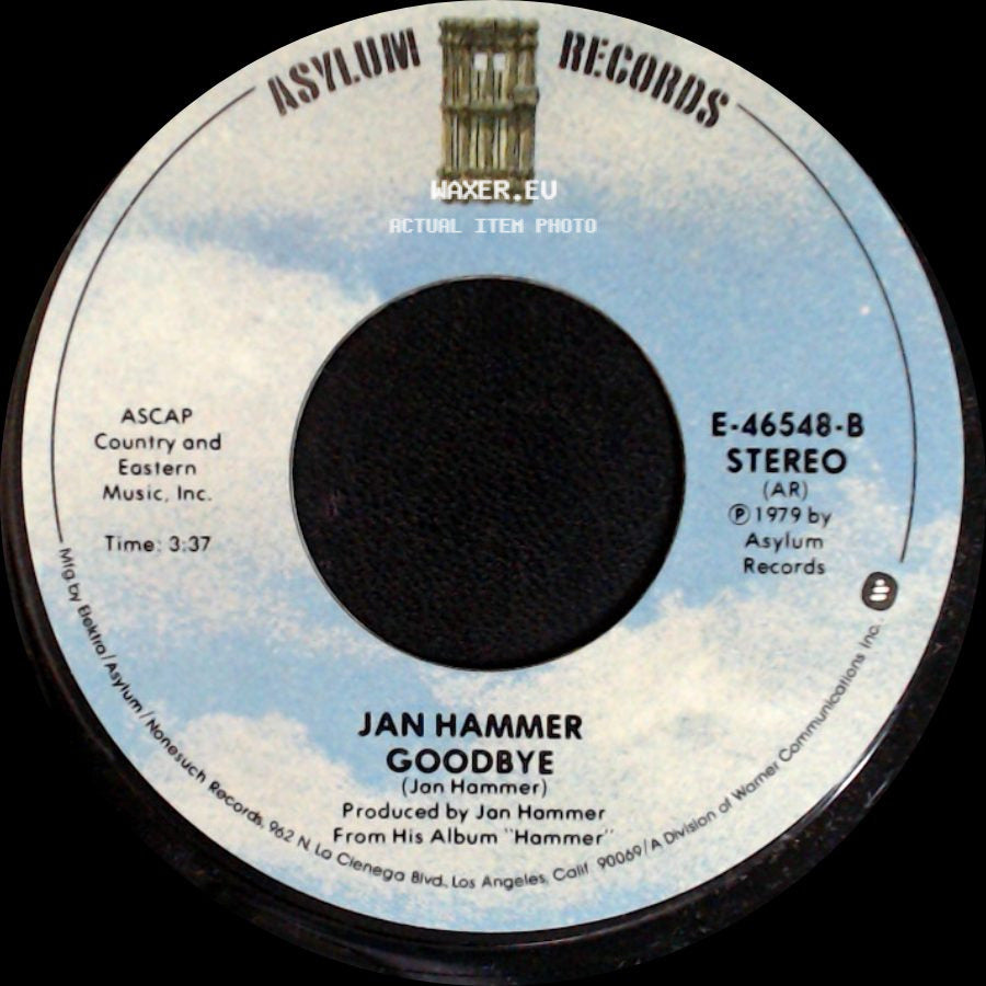 Jan Hammer - Oh, Pretty Woman / Goodbye side B