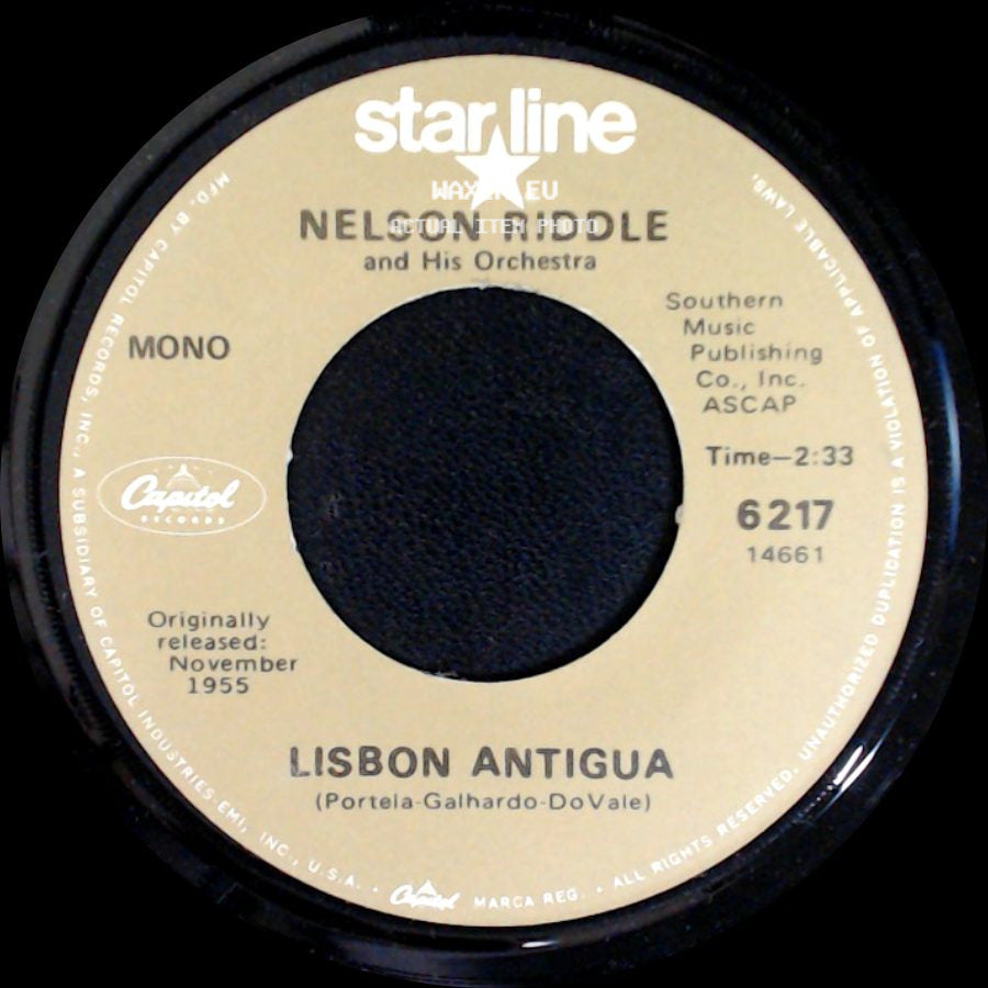 Nelson Riddle And His Orchestra - Theme From "Route 66" / Lisbon Antigua side B