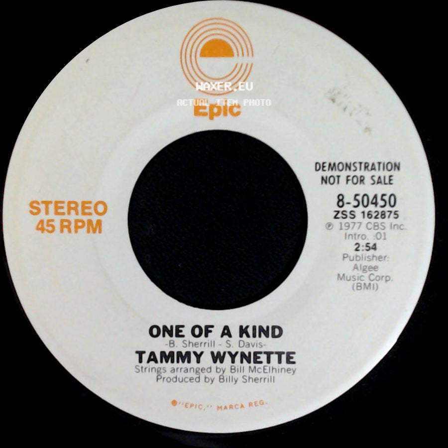 Tammy Wynette - One Of A Kind / One Of A Kind side A