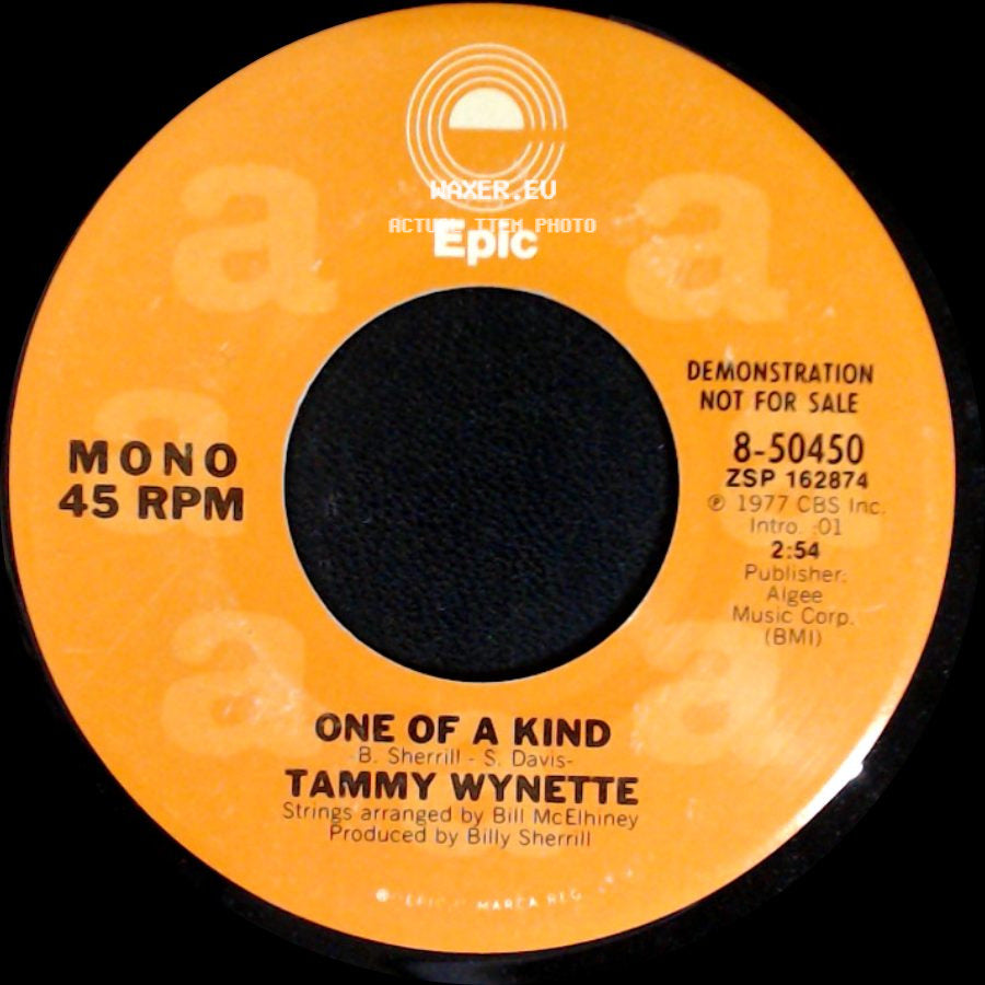 Tammy Wynette - One Of A Kind / One Of A Kind side B