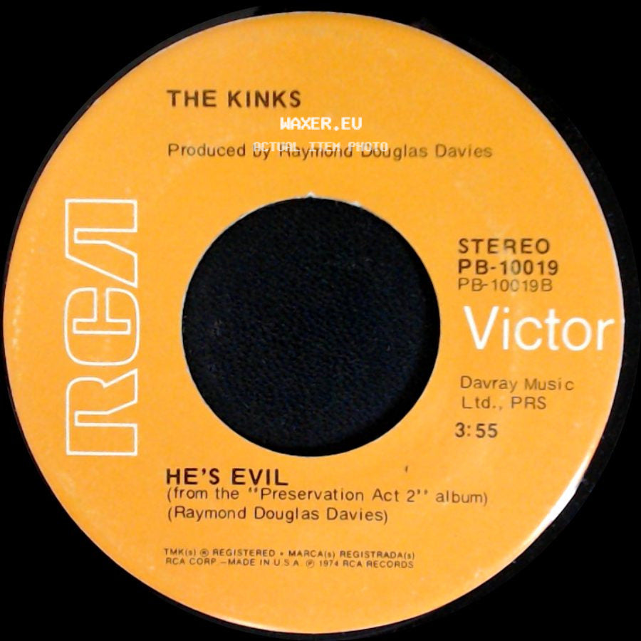 The Kinks - Mirror Of Love / He's Evil side B