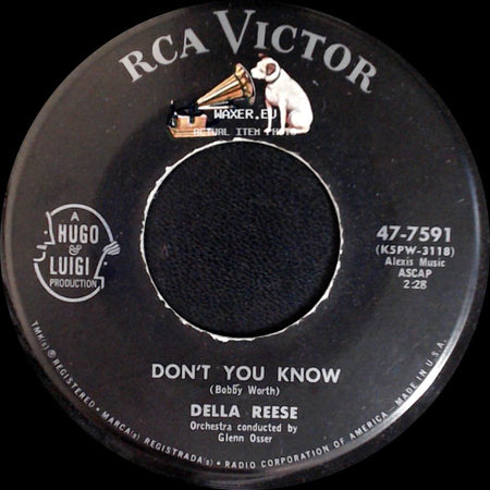 Della Reese - Don't You Know / Soldier, Won't You Marry Me? side A