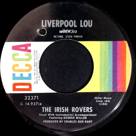 The Irish Rovers - Liverpool Lou / The Biplane, Ever More side A