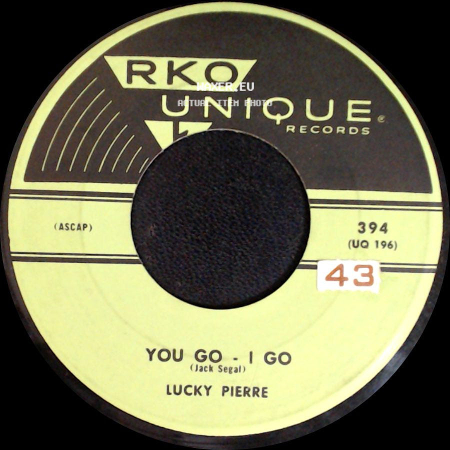 Henri De Pari / Lucky Pierre - Seven Days In Barcelona / You Go - I Go side B
