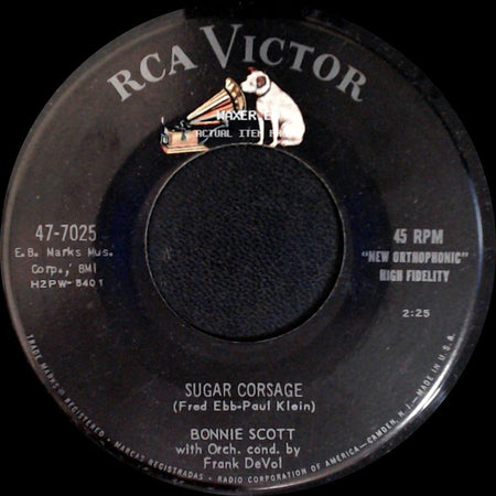 Bonnie Scott - Sugar Corsage / I Can't Believe That You're In Love With Me side A