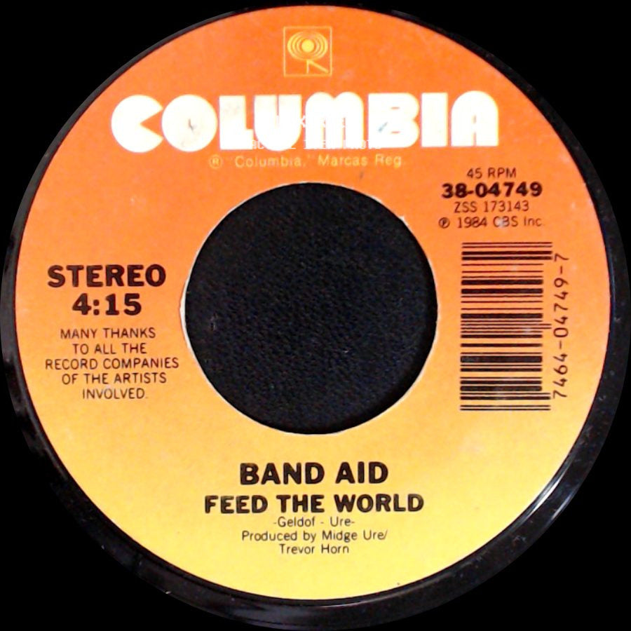 Band Aid - Feed The World / Do They Know It's Christmas? side A