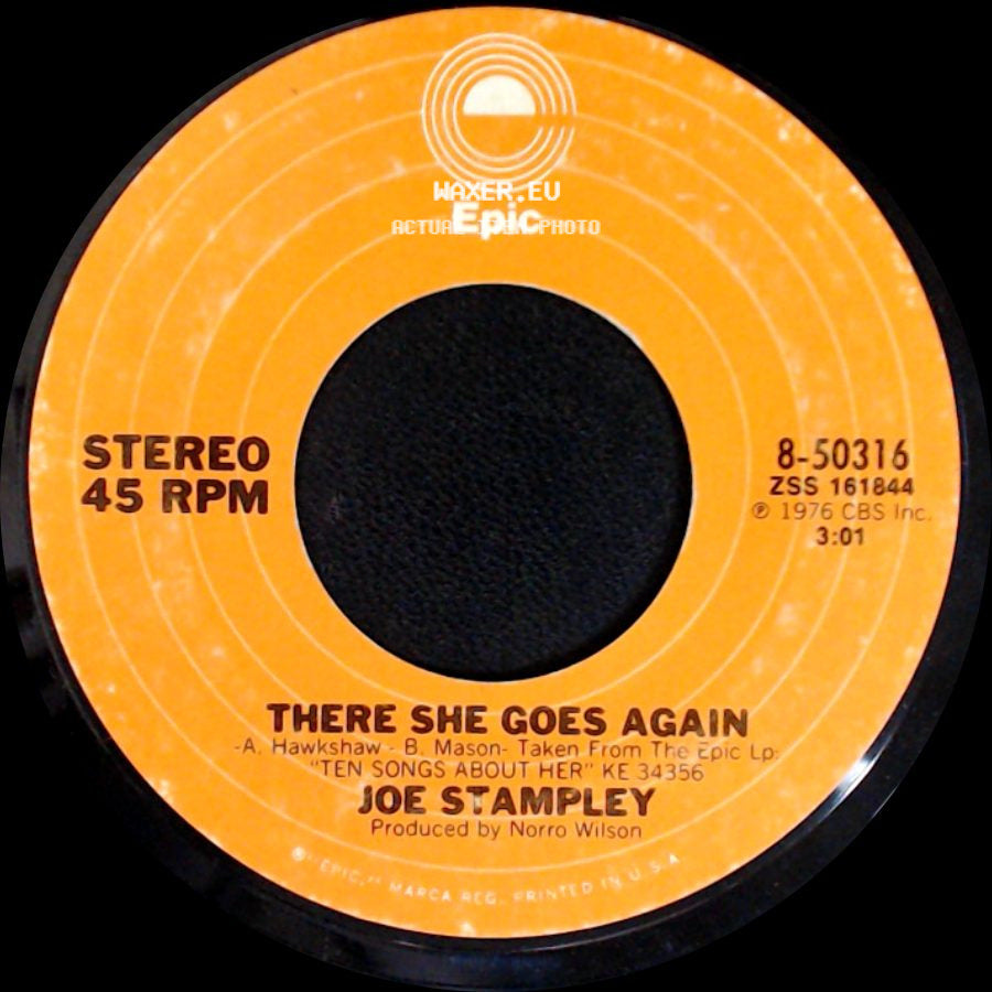 Joe Stampley - You Lift Me Up / There She Goes Again side B
