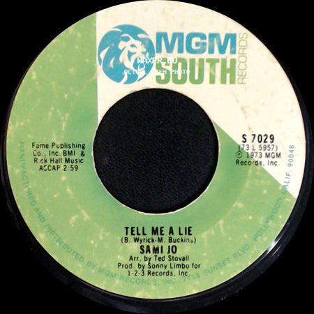 Sami Jo - Stay Where You Are / Tell Me A Lie side B