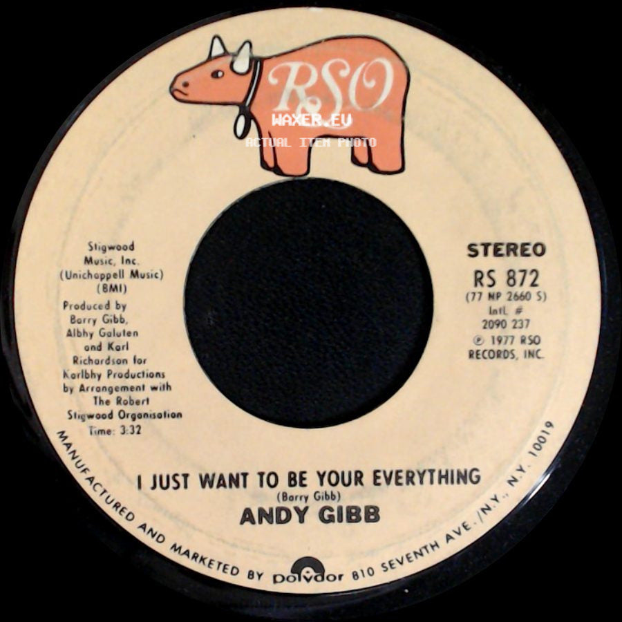 Andy Gibb - I Just Want To Be Your Everything / In The End side A