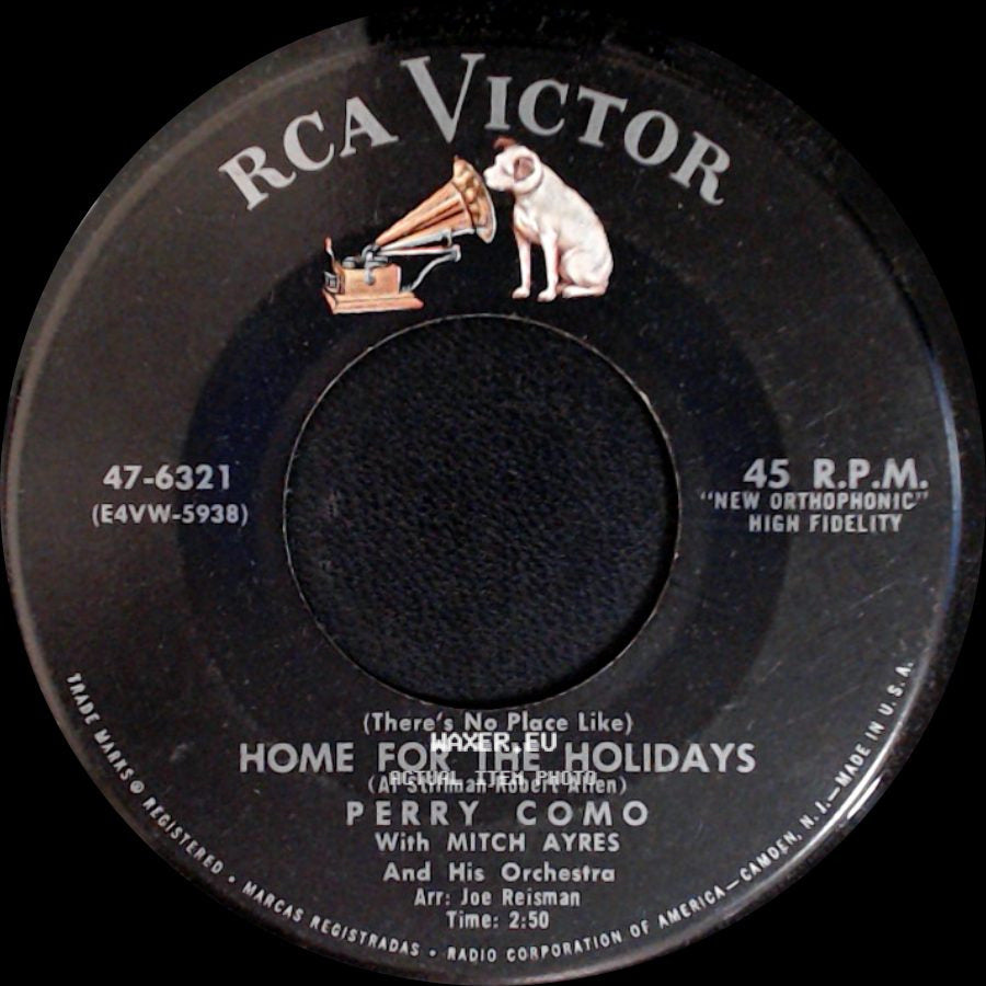 Perry Como - (There's No Place Like) Home For The Holidays / God Rest Ye Merry Gentlemen side A