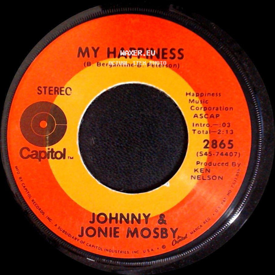 Johnny & Jonie Mosby - My Happiness / Let Your Sun Shine On Me side A