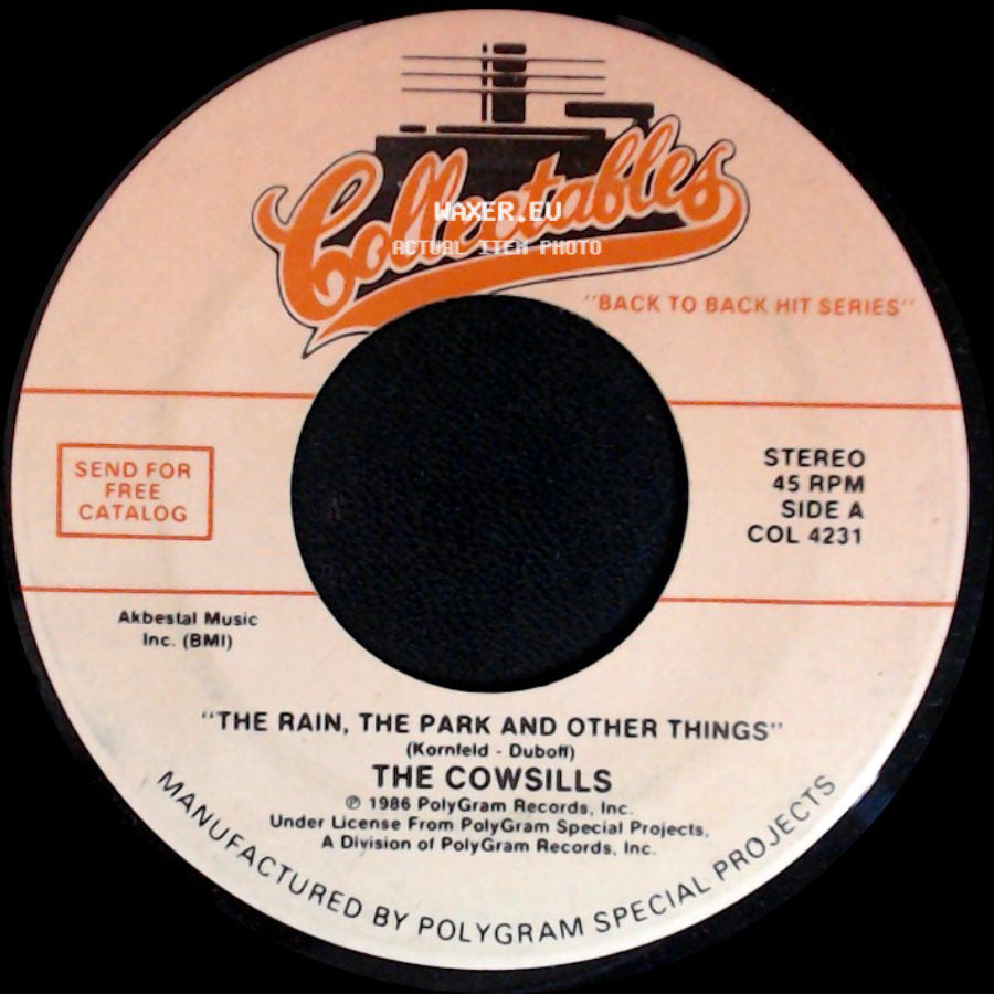 The Cowsills / Caravelles - The Rain, The Park And Other Things / You Don't Have To Be A Baby To Cry side A