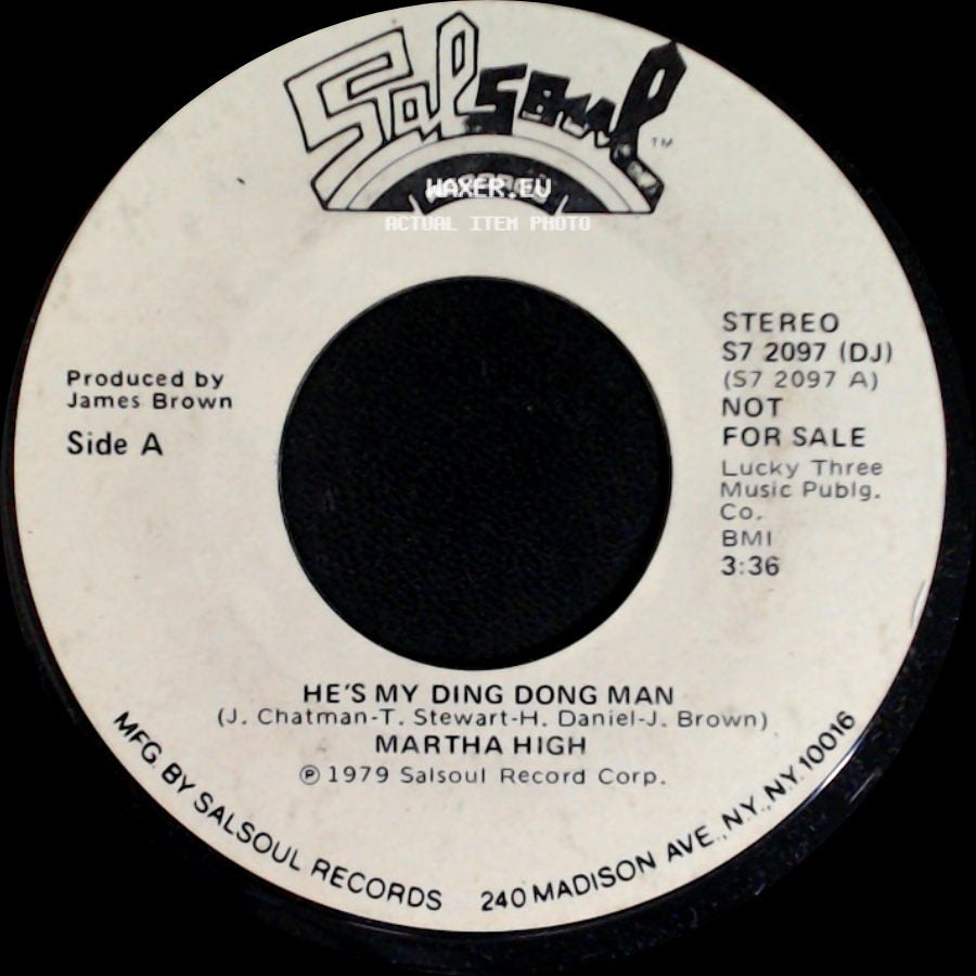 Martha High - He's My Ding Dong Man / He's My Ding Dong Man side A