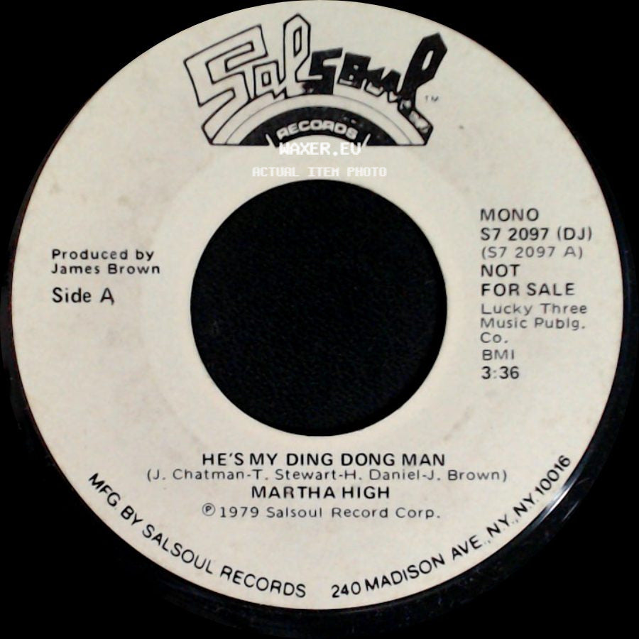 Martha High - He's My Ding Dong Man / He's My Ding Dong Man side B