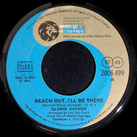 Gloria Gaynor - Reach Out, I'll Be There / Searchin' side A