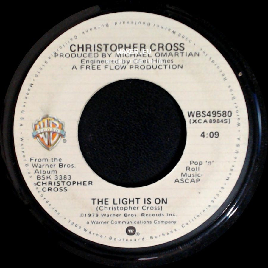Christopher Cross - Never Be The Same / The Light Is On side B