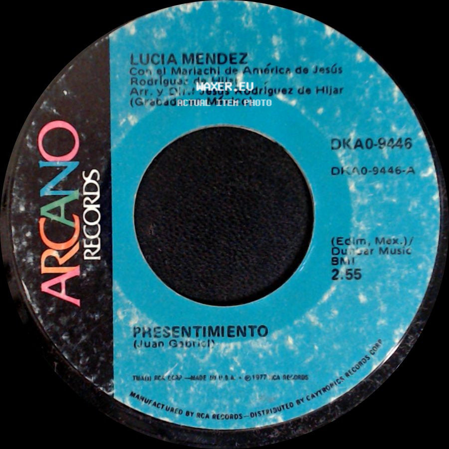 Lucia Mendez - Presentimiento / La Sonrisa Del Año side A