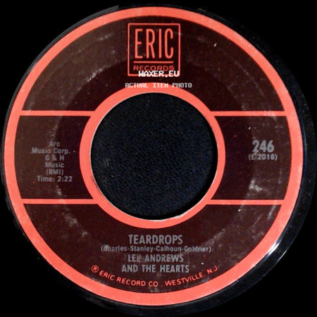 Lee Andrews And The Hearts - Long Lonely Nights / Teardrops side B
