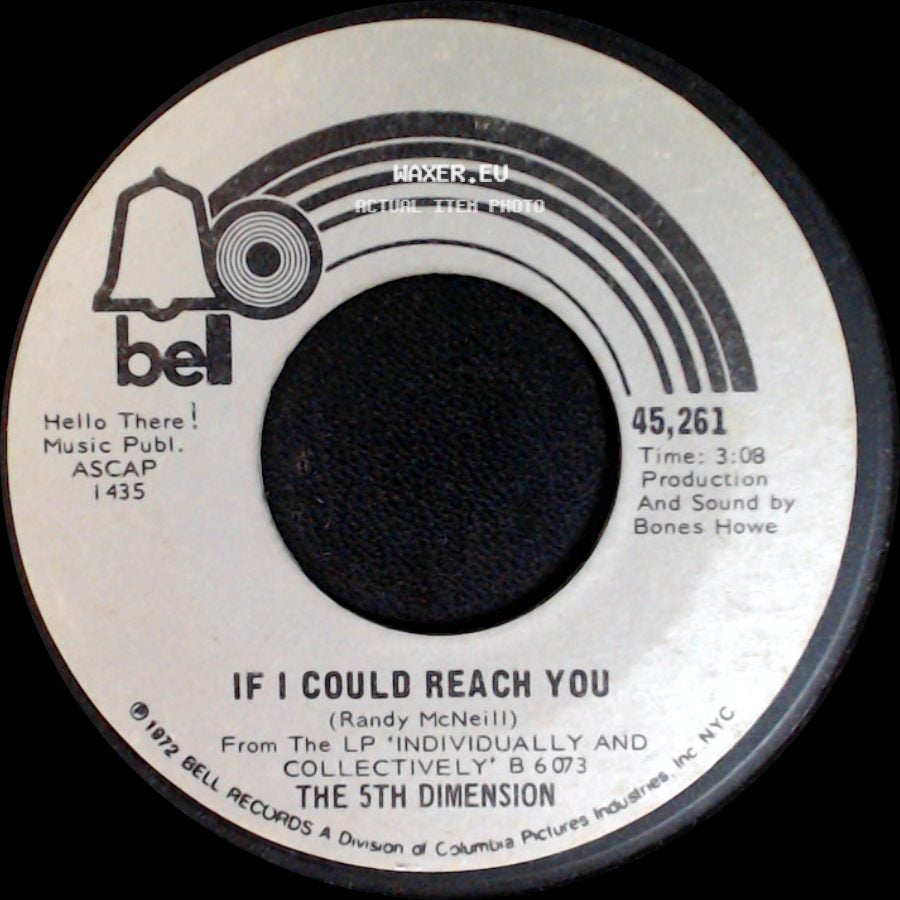 The 5Th Dimension - If I Could Reach You / Tommorrow Belongs To The Children side A