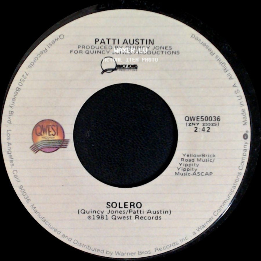Patti Austin - Solero / Baby, Come To Me side A
