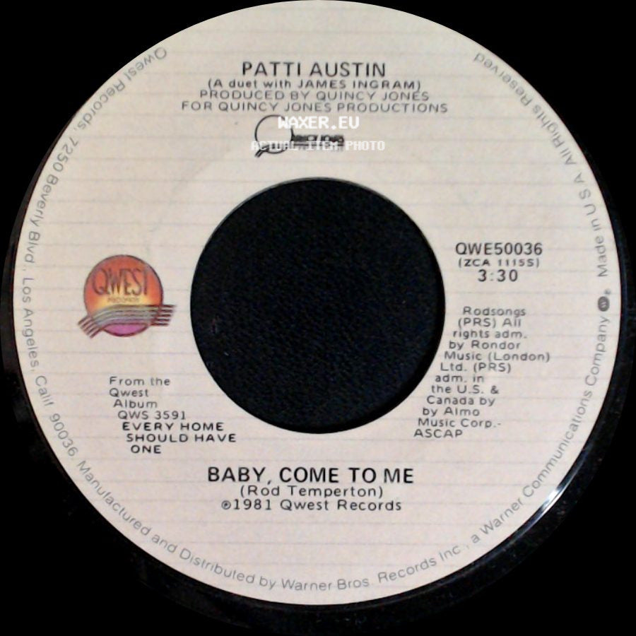 Patti Austin - Solero / Baby, Come To Me side B