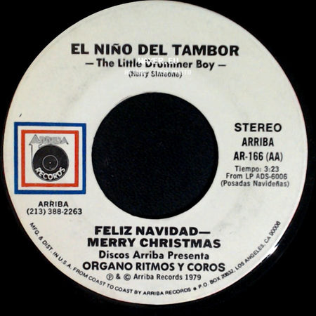 Organo Ritmos Y Coros - Noche De Paz - Stille Nacht / El Niño Del Tambor - The Little Drummer Boy side B