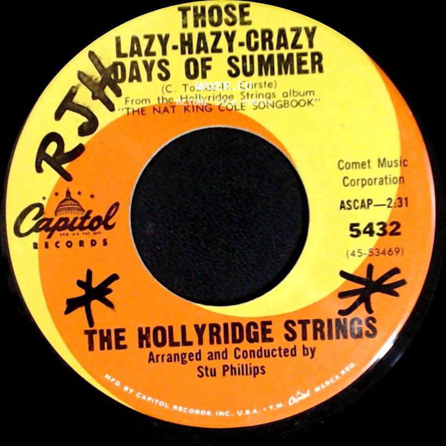 The Hollyridge Strings - Those Lazy-Hazy-Crazy Days Of Summer / Love side A