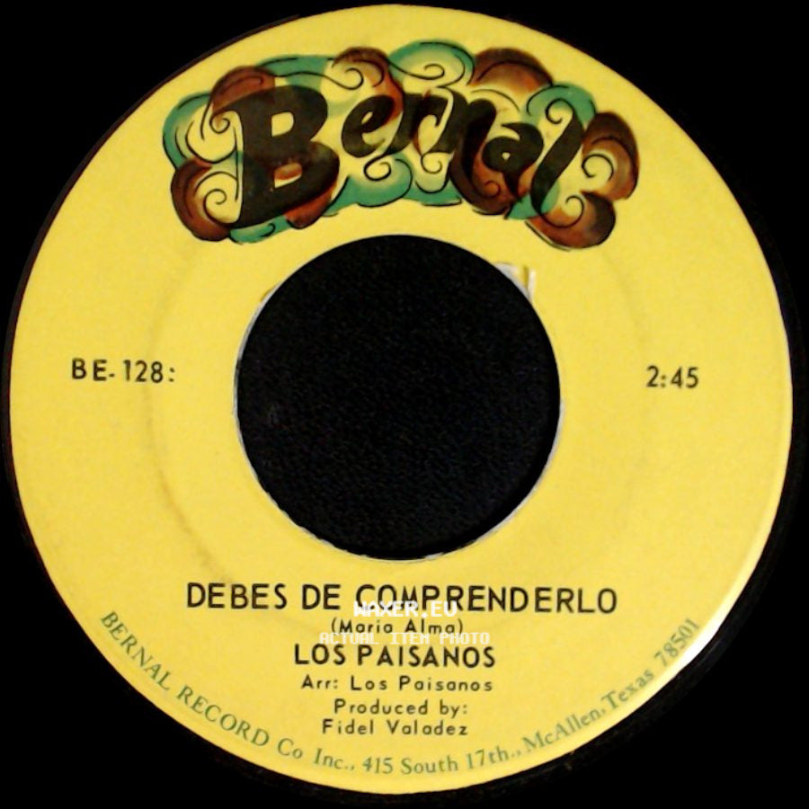 Los Paisanos - El Cheque Del Estado / Debes De Comprenderlo side B