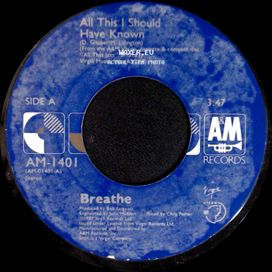 Unknown Artist - Breathe / In All Honesty side A