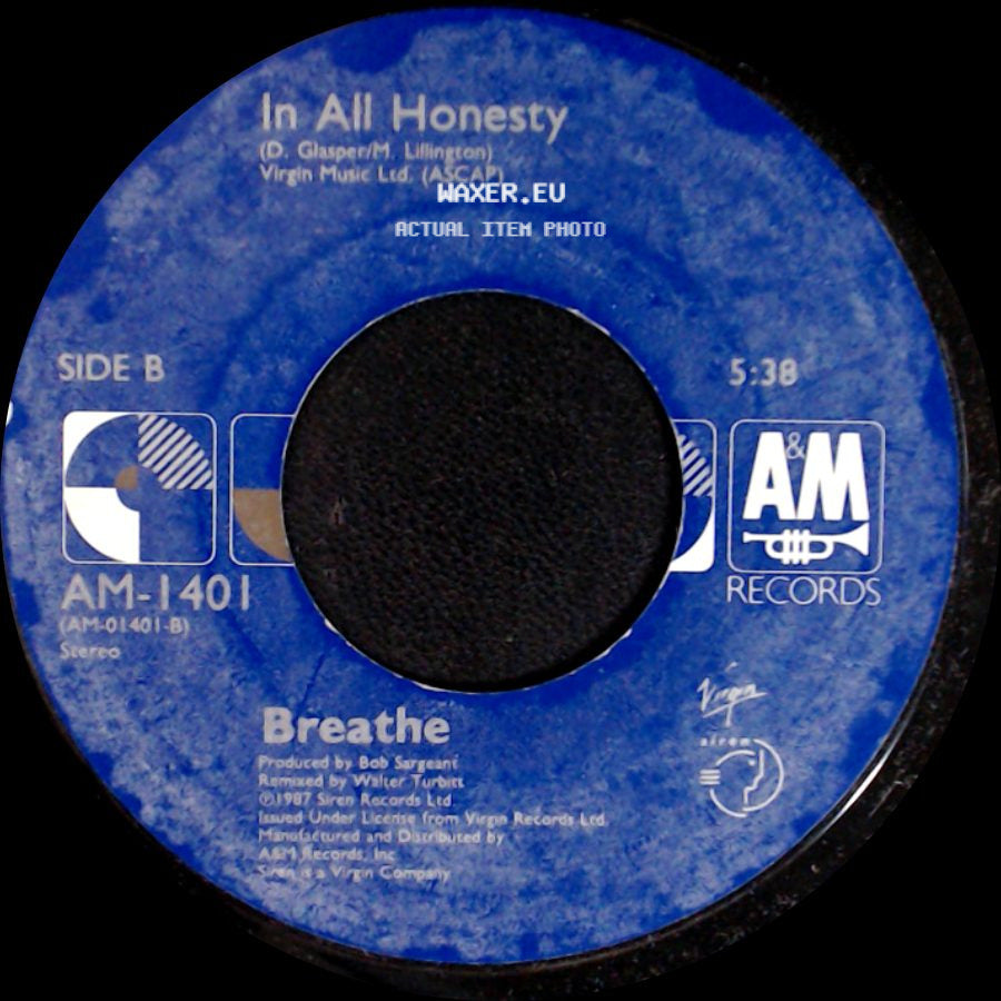 Unknown Artist - Breathe / In All Honesty side B