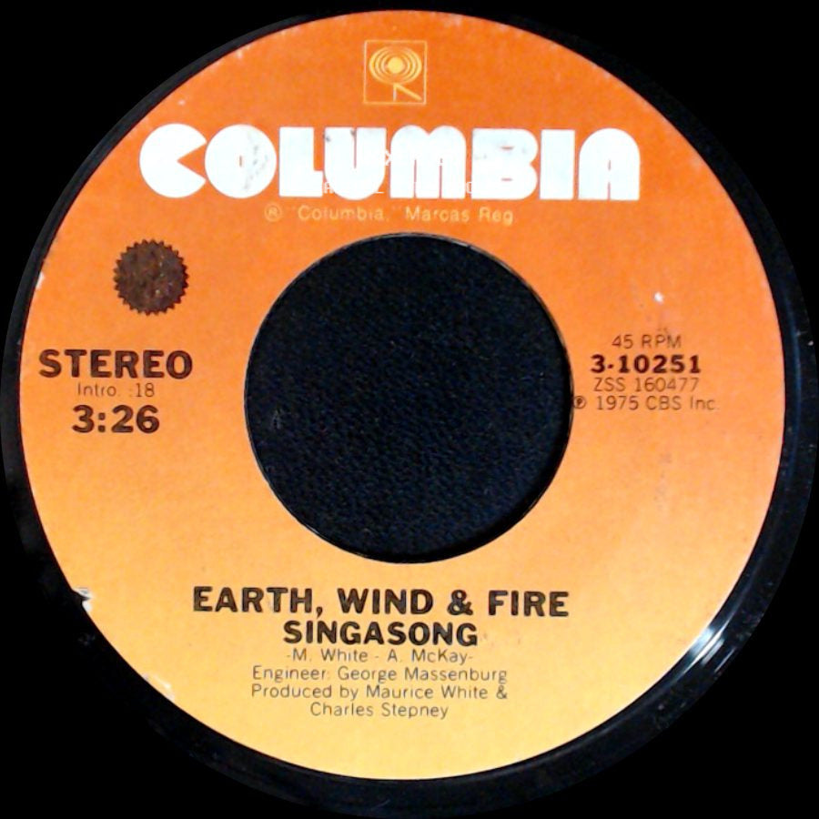 Earth, Wind & Fire - Singasong (Instrumental Version) / Singasong side B