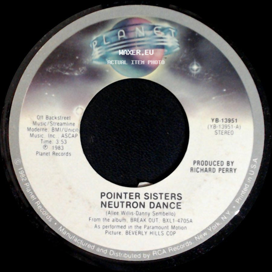 Pointer Sisters - Telegraph Your Love / Neutron Dance side B