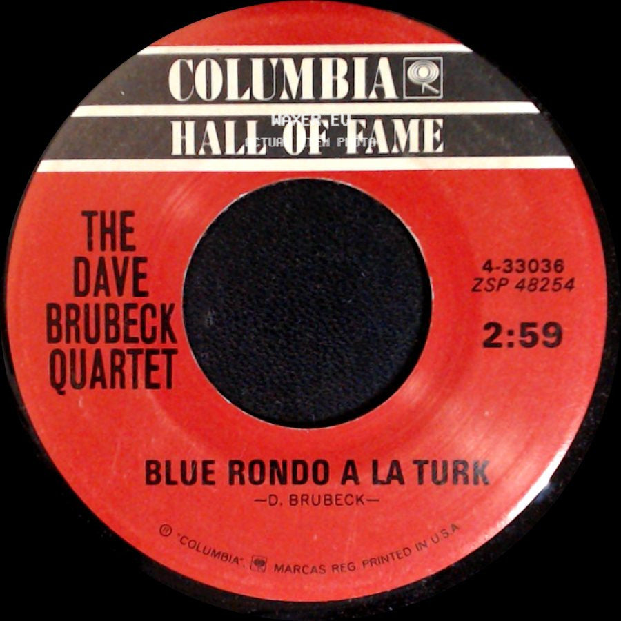 The Dave Brubeck Quartet - Take Five / Blue Rondo A La Turk side B