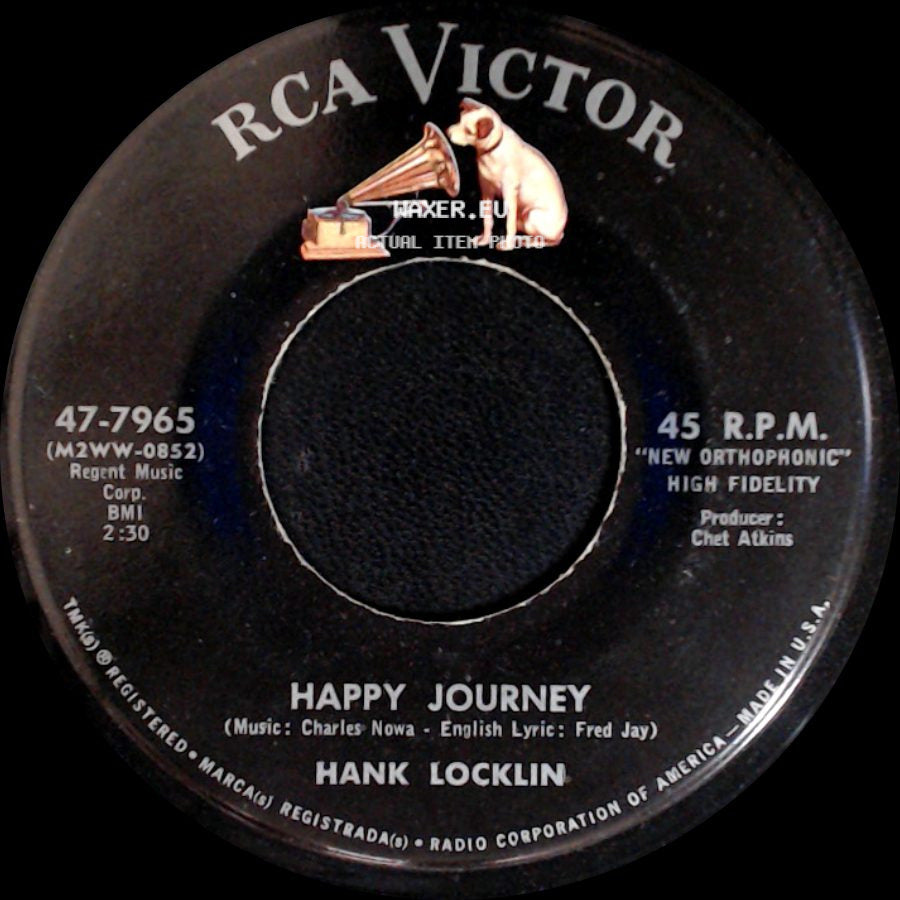 Hank Locklin - Happy Journey / I Need You Now side A
