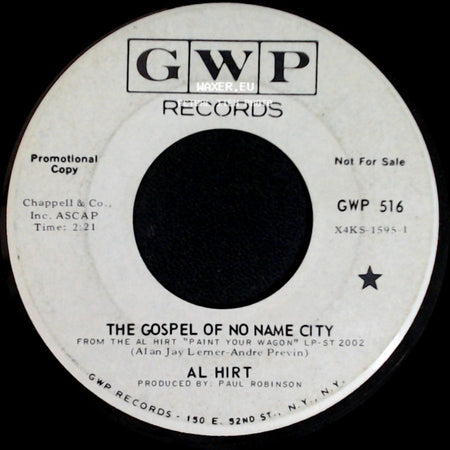 Al Hirt - The Gospel Of No Name City / I Still See Elisa side A