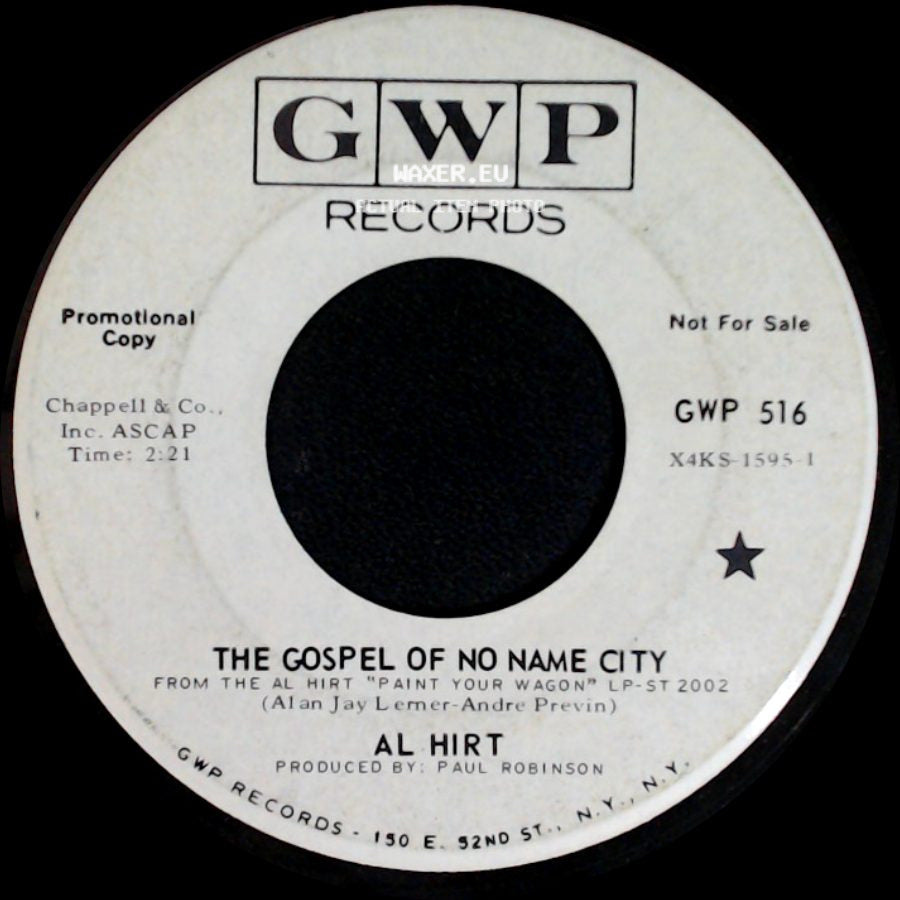 Al Hirt - The Gospel Of No Name City / I Still See Elisa side A
