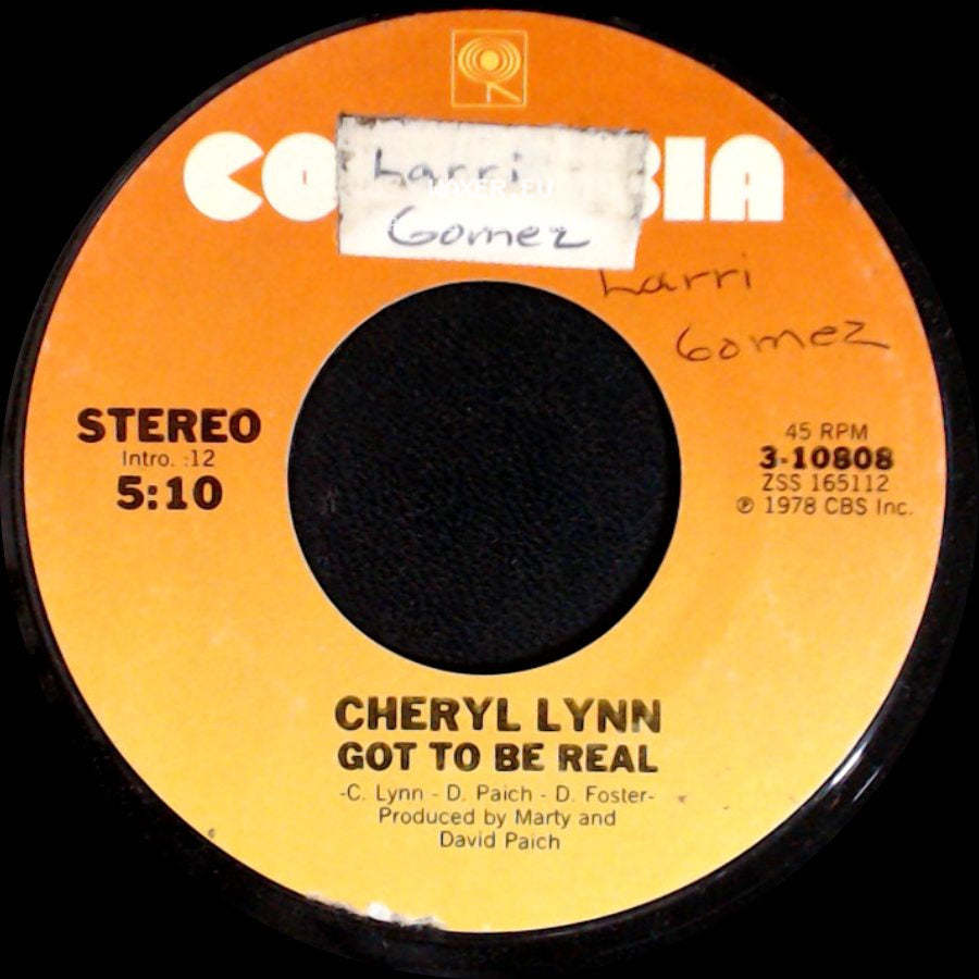 Cheryl Lynn - Got To Be Real / Come In From The Rain side A