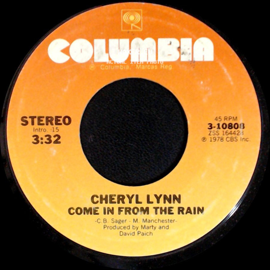 Cheryl Lynn - Got To Be Real / Come In From The Rain side B