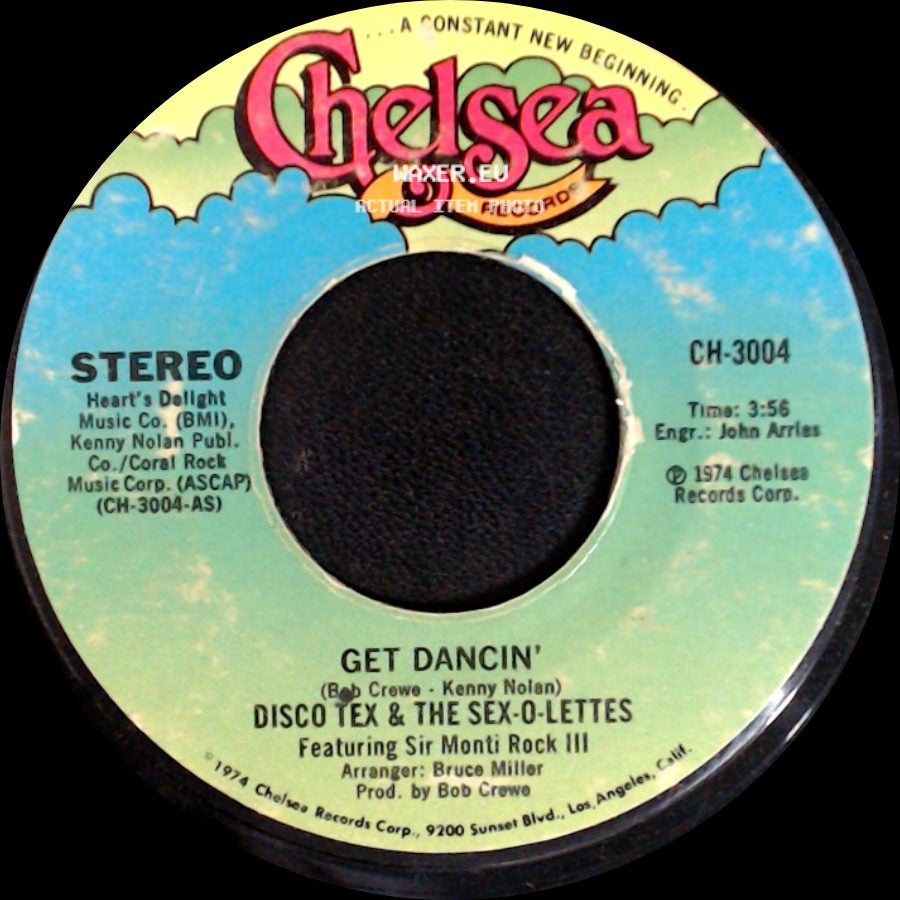Disco Tex & The Sex-O-Lettes - Get Dancin' - Part Ii / Get Dancin' side B
