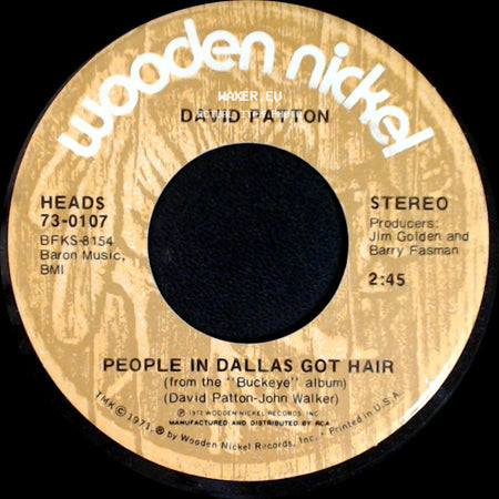 David Patton - Los Angeles Leavin' / People In Dallas Got Hair side B