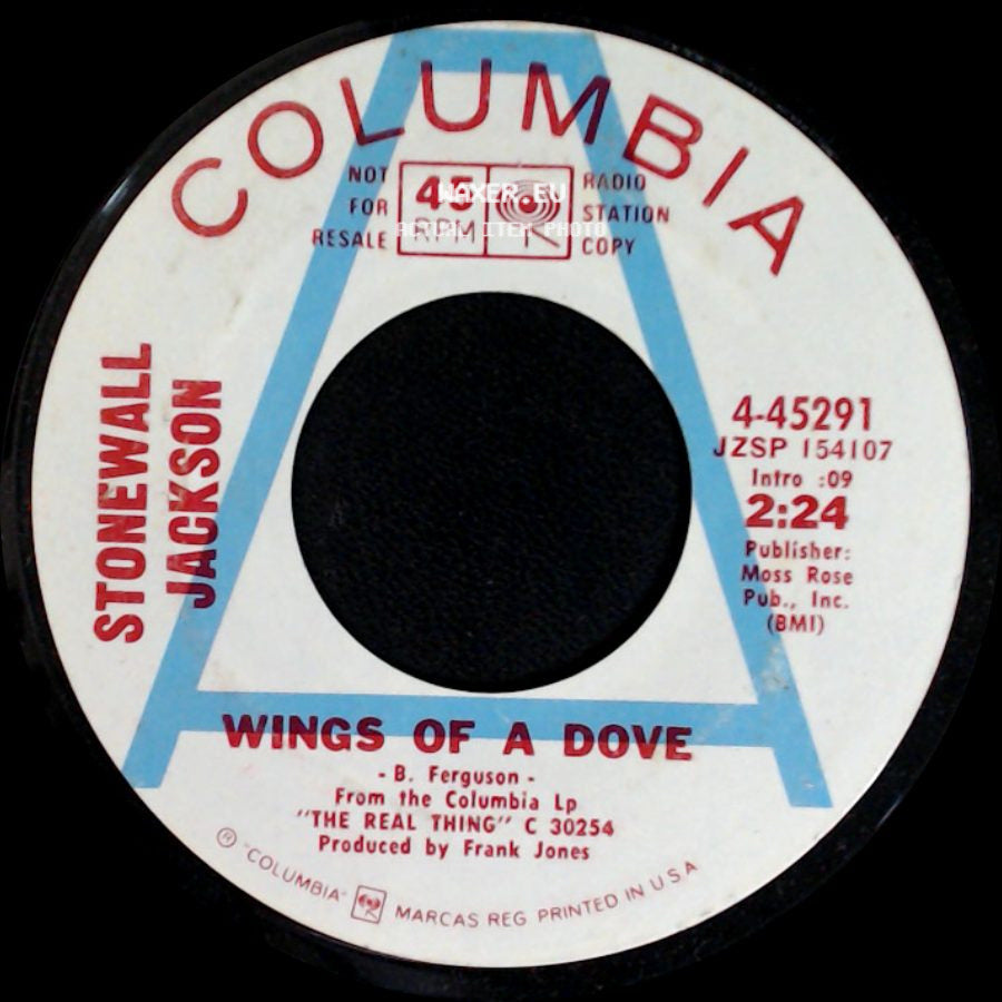 Stonewall Jackson - Save A Little Place For Me / Wings Of A Dove side B
